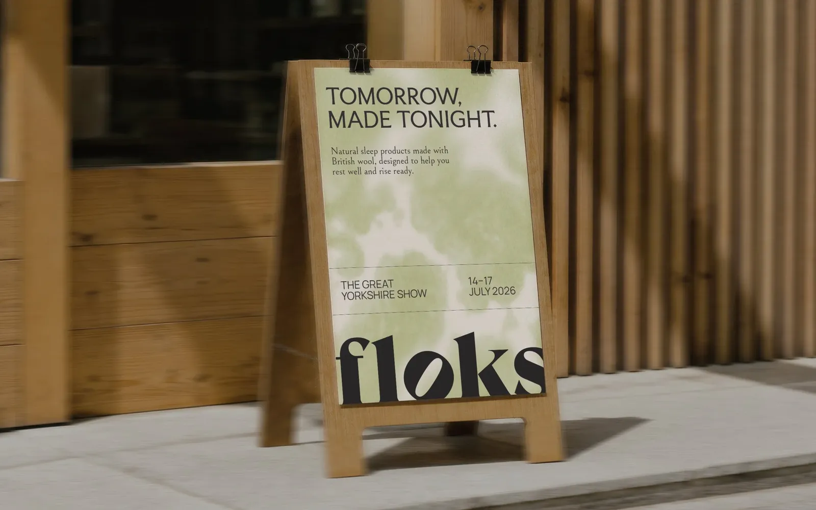 Floks — Tomorrow, made tonight A-board