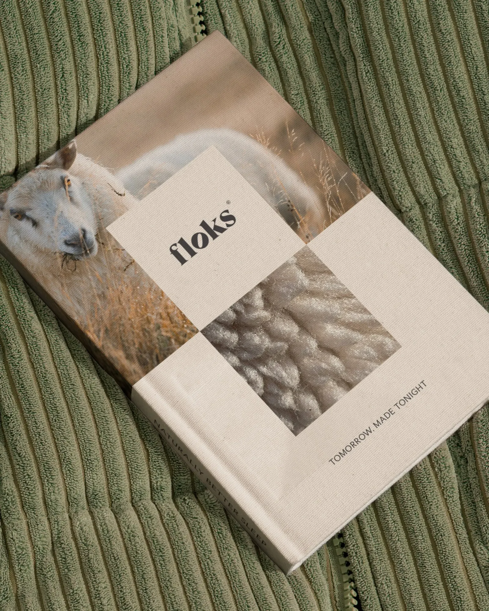 Floks — brochure on corduroy