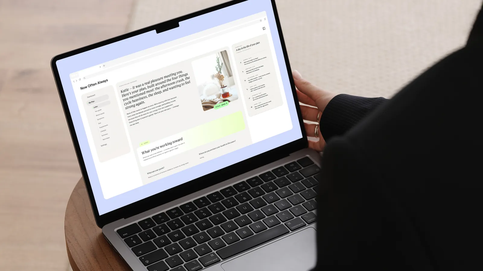 NOA — the nutritionist's letter opening a member's plan