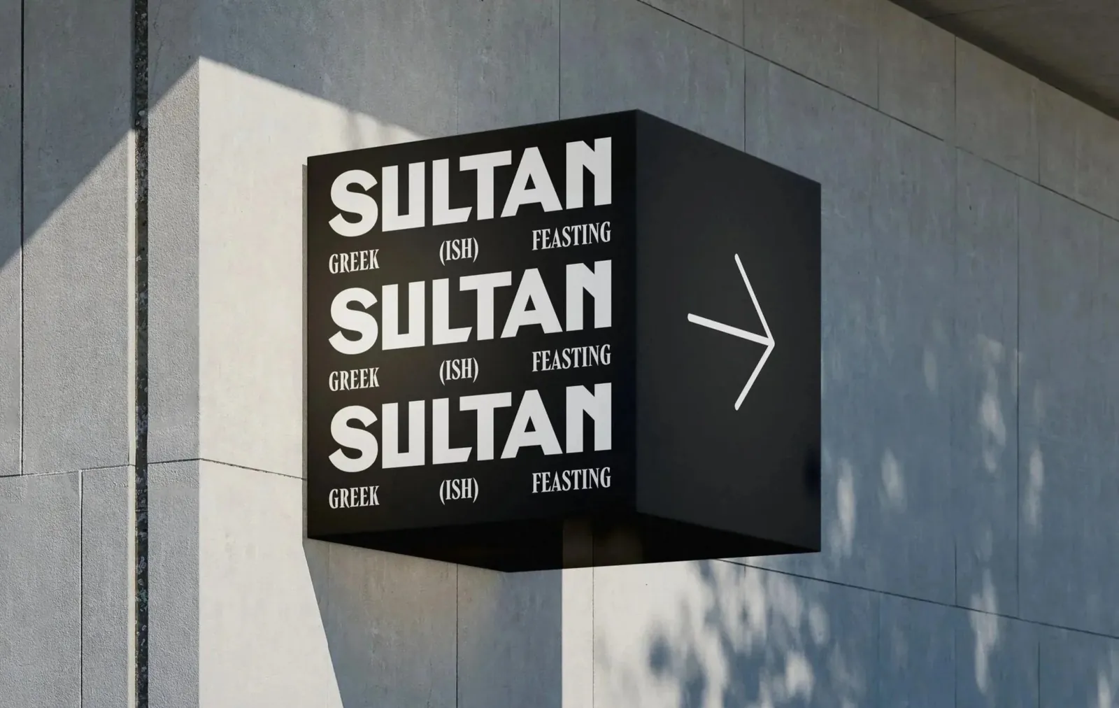 Sultan's Kitchen — projecting shop sign