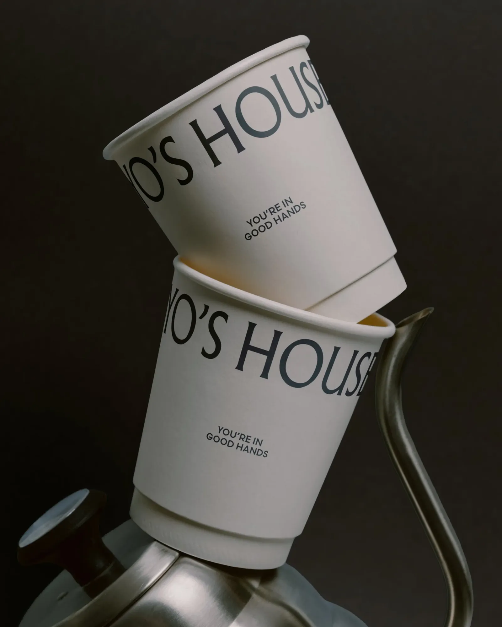Yo's House — branded coffee cups